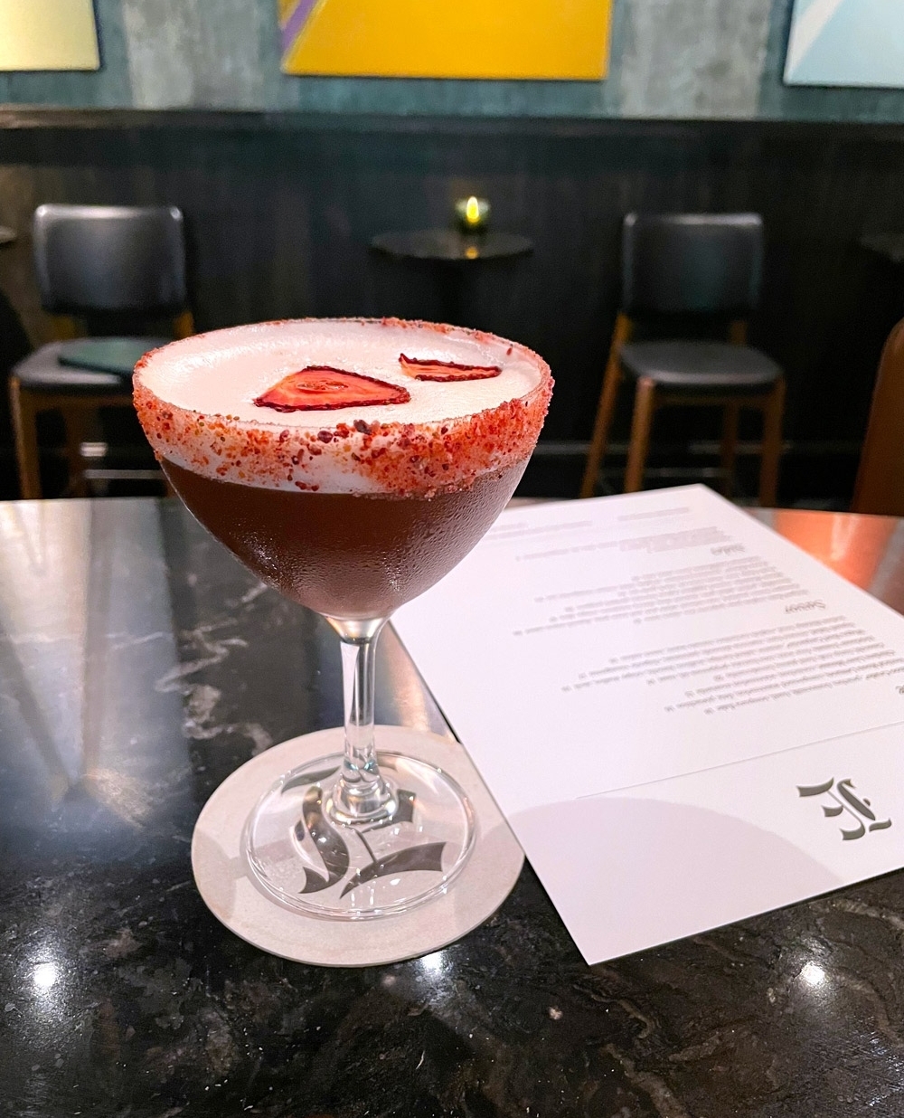 Don't forget that it's the weekend and we have happy hour - so come have a cocktail! New to the menu today is the Strawberry Feelz, made with Mezcal, eggwhites, Montenegro Amaro, and lime for only $10!⁠
<br/>
<br/>
<br/>
#strawberry #summertime #southofbroad #happyhour #cocktails #charleston