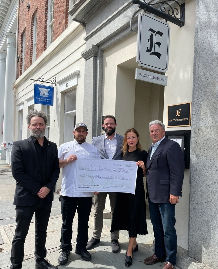 We had a great last event with our Give Back Charleston partner The LENS Foundation with Chef Taimanglo from Park and Grove! We raised over $8500 to help provide local law enforcement with support to strengthen community relations and improve public safety in Charleston<br/>
<br/>
<br/>
<br/>
#southofbroad #charleston #giveback #givebackcharleston #parkandgrove #lensfoundation⁠