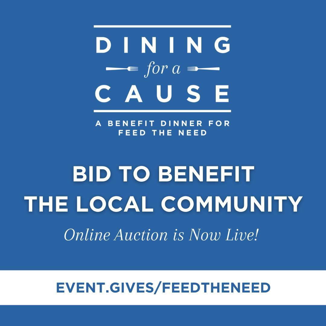 Bidding Now Live! For the first time, the excitement of the annual Dining for a Cause dinner in benefit of Feed the Need, is available to all with a weekend-long online auction. Available auction items range from spa experience to luxury travel, and everything in-between<br/>
<br/>
Hosted at The Cedar Room on Sunday, November 13, we are proud to be part of this evening that brings together local chefs, restaurants and patrons to raise funds in support of local organizations including One80 Place, Neighbors Together SC and Our Lady of Mercy Community Outreach<br/>
<br/>
Check out https://event.gives/feedtheneed for more information and to place your bid! Auction is live from Friday, November 11, 2022 at 12 p.m. through Sunday, November 13, 2022 at 8:30 p.m<br/>
<br/>
<br/>
<br/>
#DiningForACause #FeedTheNeedCHS #TheIndigoRoad #ExploreCharleston #CharlestonSC #TheCedarRoomCHS⁠